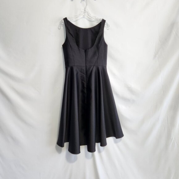 Alfred Sung Black High Low A-Line Formal Dress Size 10 - Picture 2 of 10